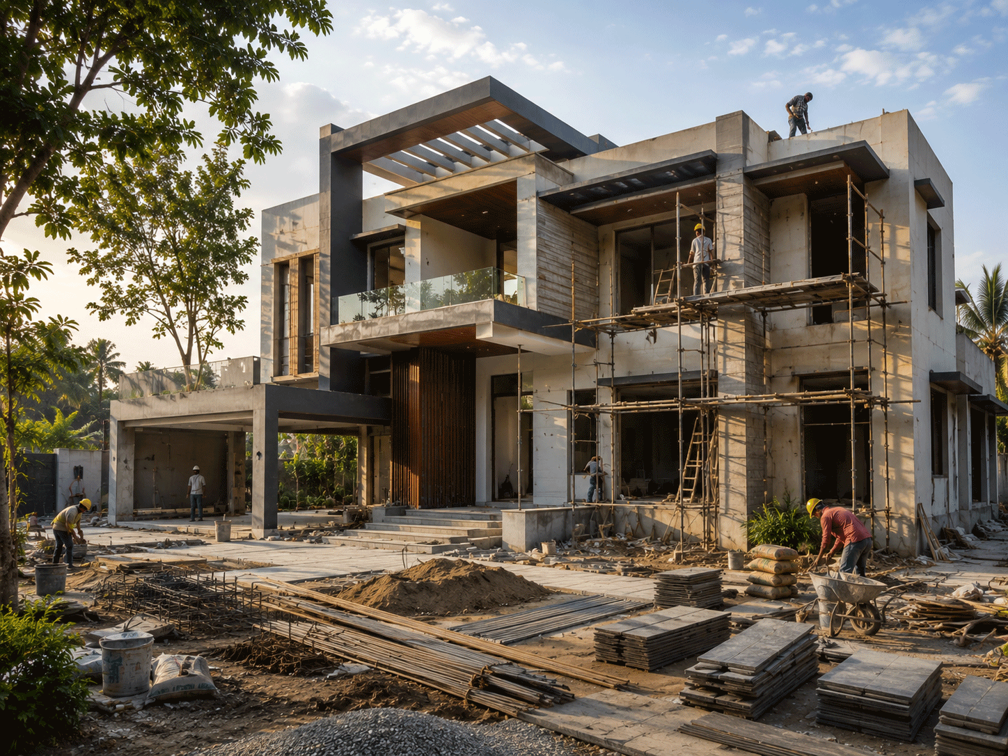 Completed construction with precision and attention to detail