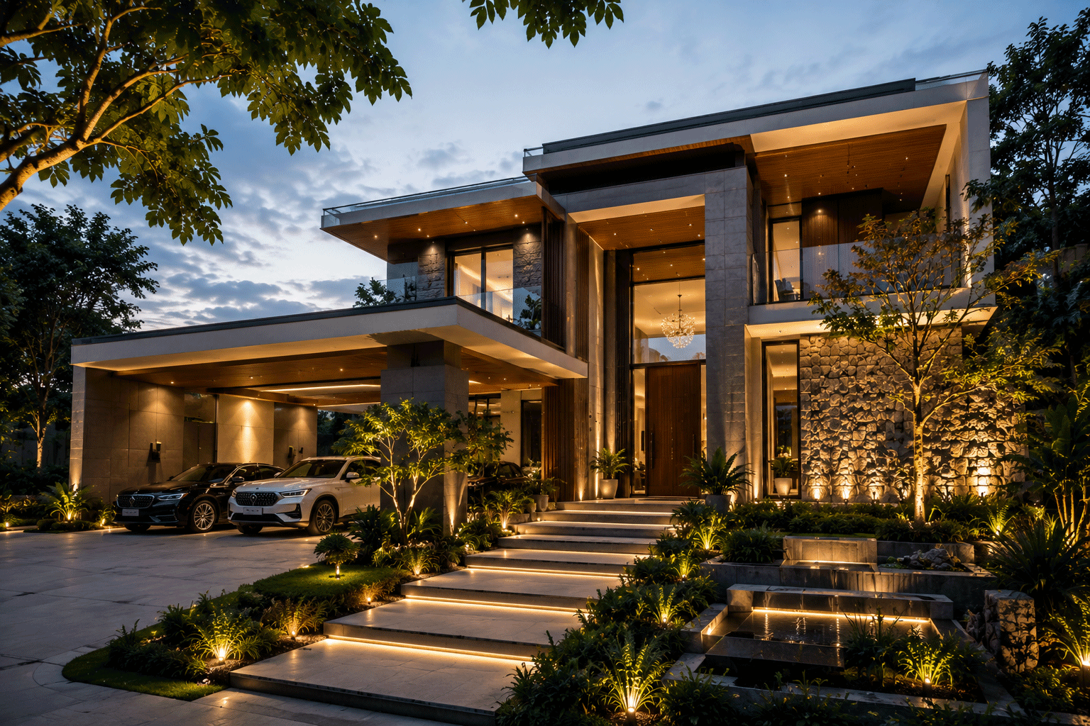 Exterior architectural form and home study