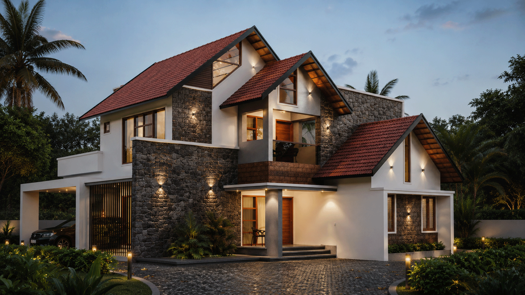 Exterior material and form study